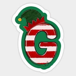 Letter G (Christmas Alphabet) Sticker